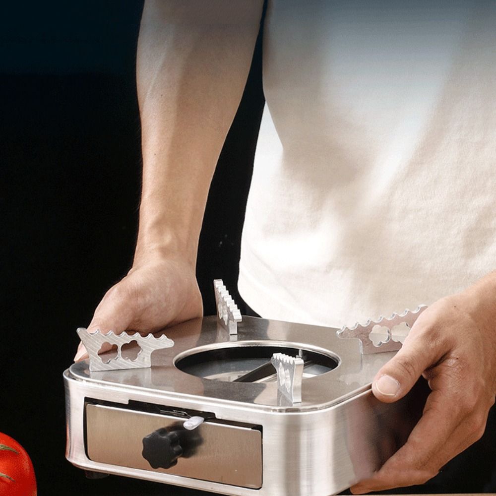 Camping Cooking Alcohol - Portable Square Stainless Steel Alcohol Stove