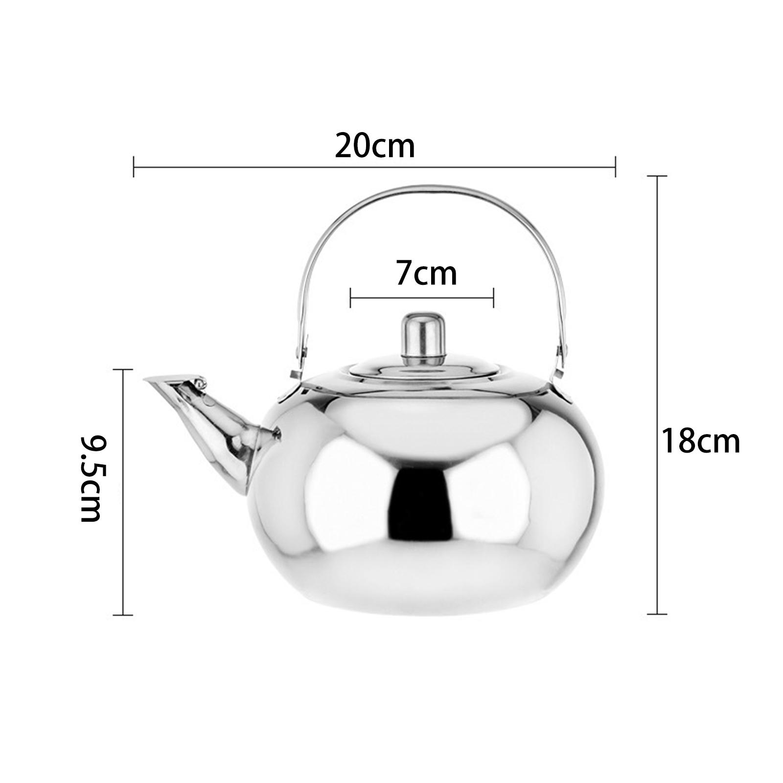 Camping Cooking Pot Large - Stainless Steel Tea Pot with Anti