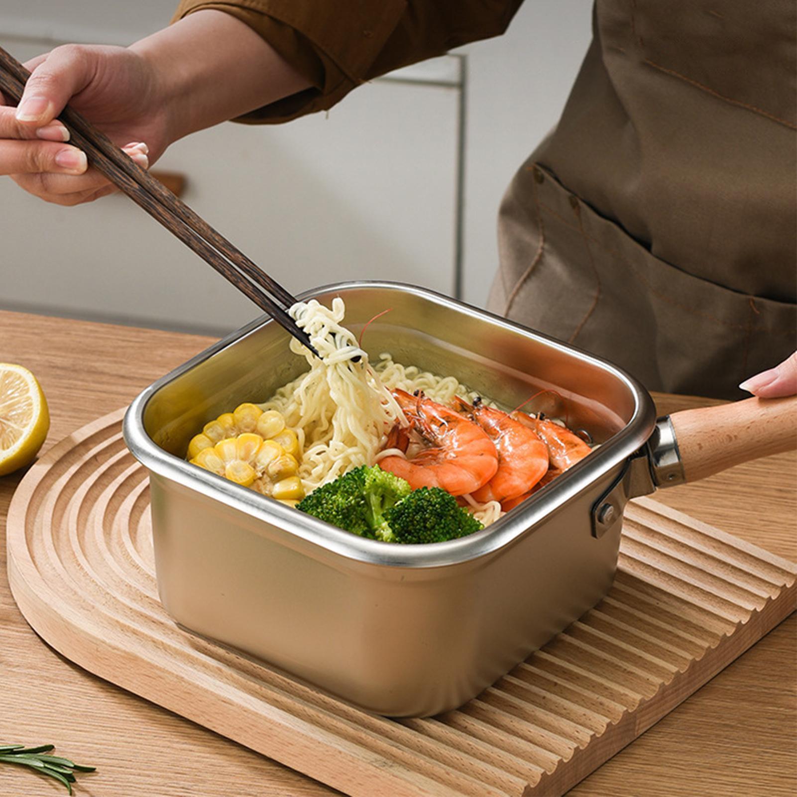Camping Cooking Pot Large - Deep Fryer Pan Set Square Camping