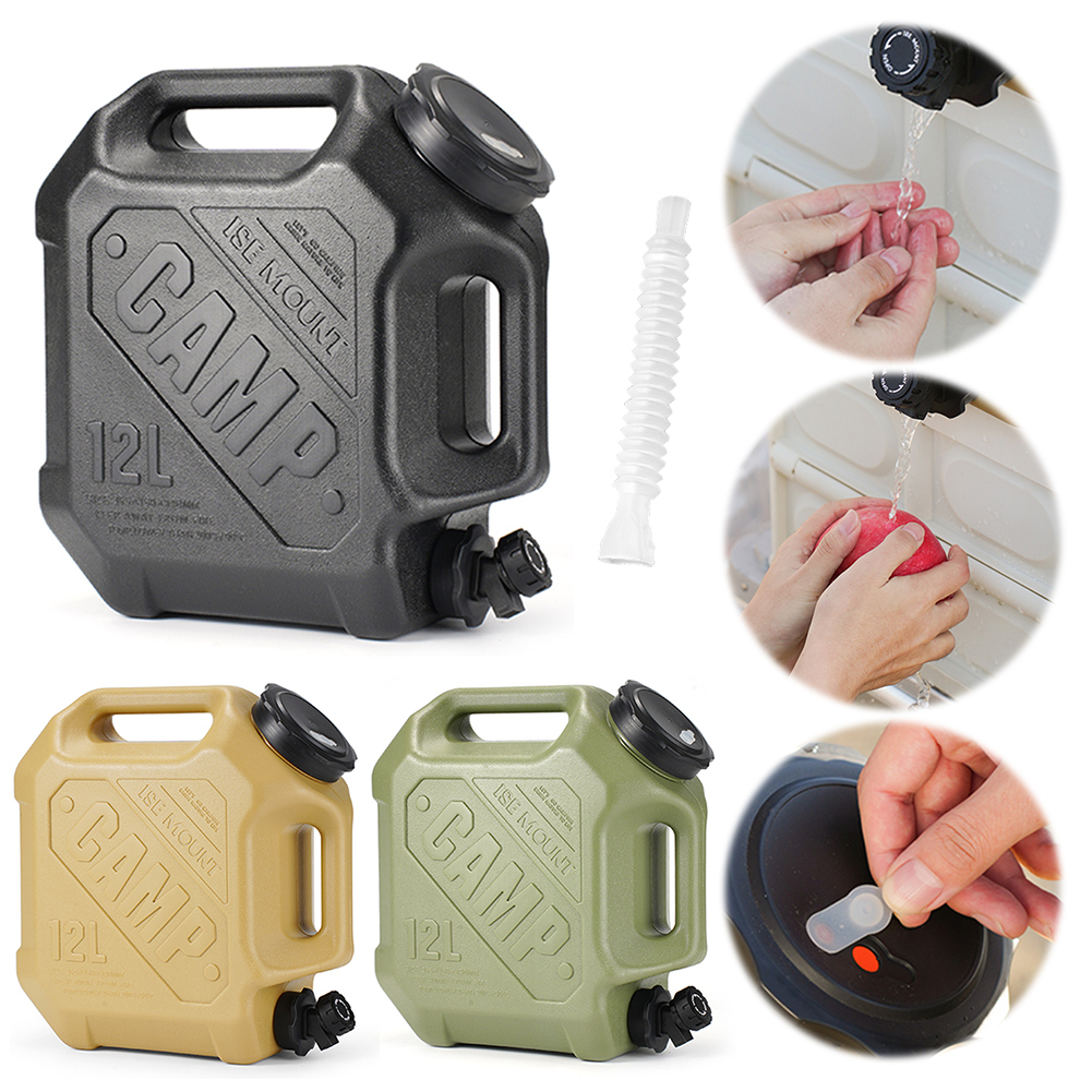 Camping Cooking Pot Large - 12L Camping Water Jug with Spigot