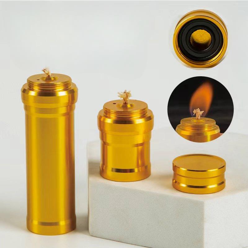 Camping Cooking Alcohol - Aluminum Alloy Alcohol Lamp With Wick