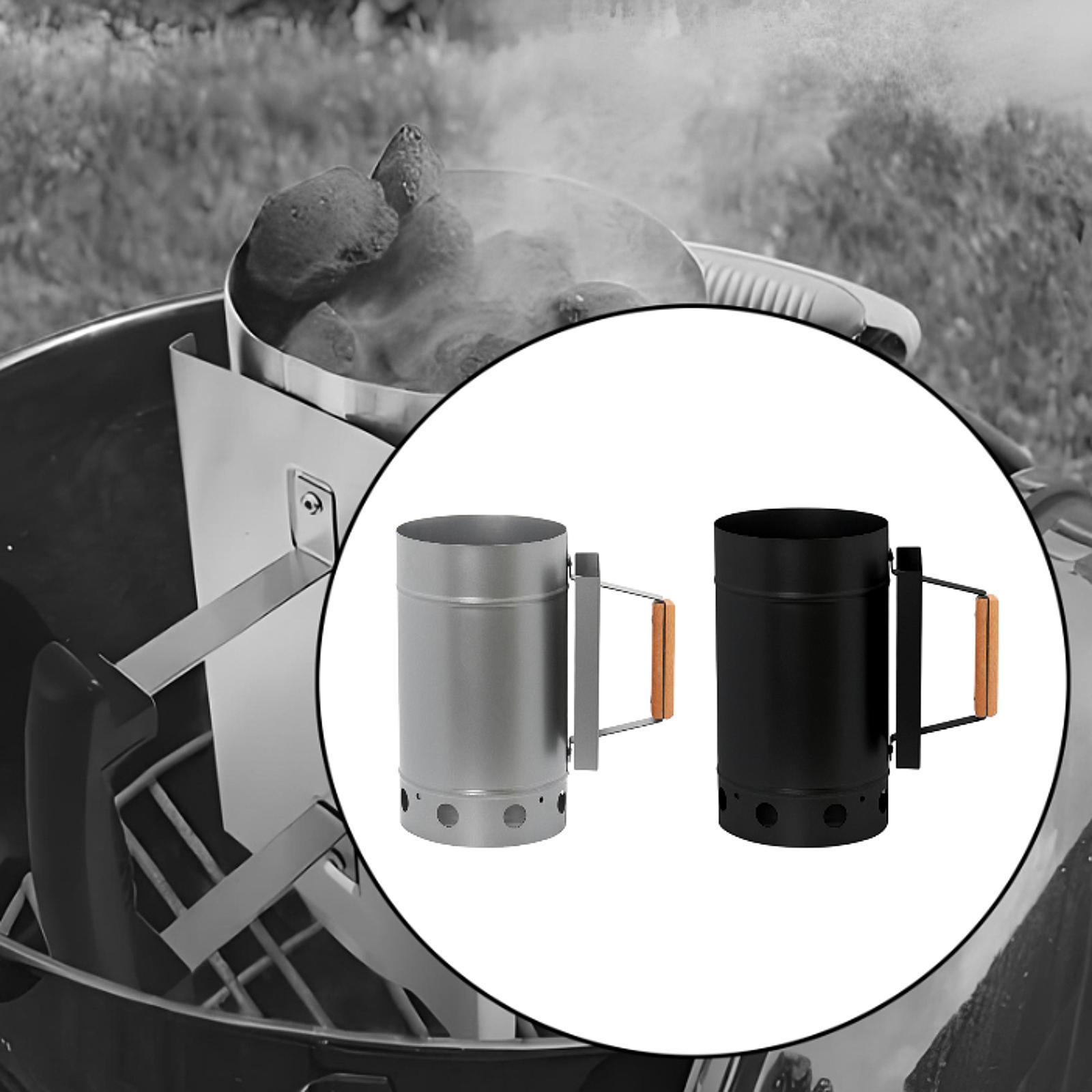 Charcoal Chimney Starter - Charcoal Chimney Starter Sturdy BBQ Tool