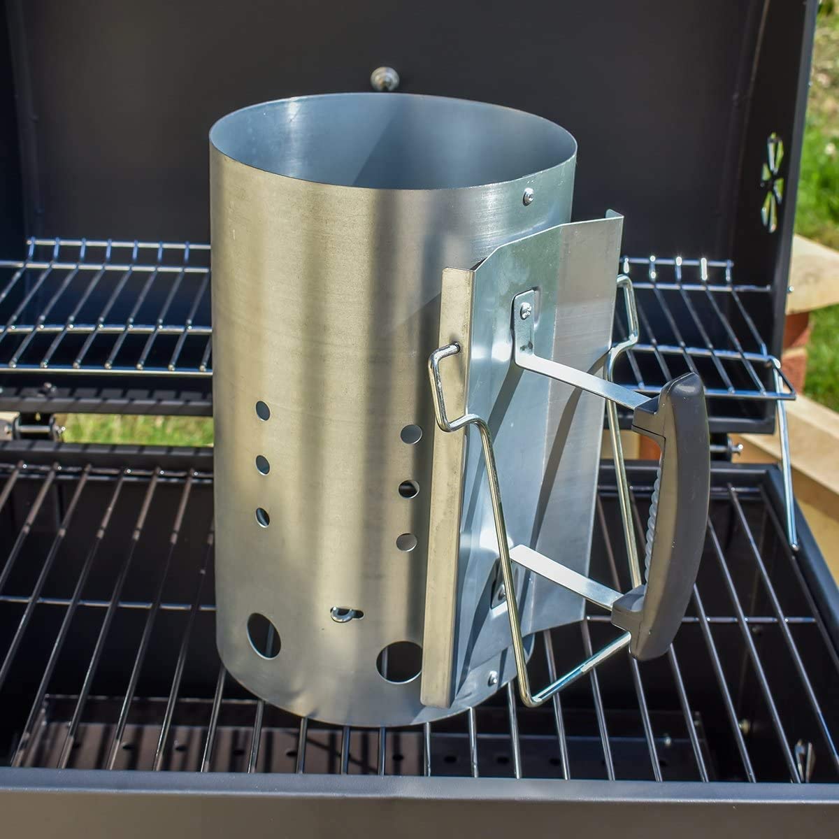 Charcoal Chimney Starter - Chimney Starter with Safety Handle Charcoal