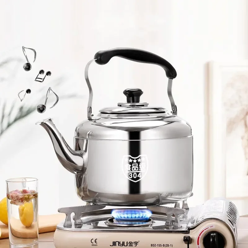 Camping Cooking Pot Large - Stainless Steel Kettle Sounding Large Capacity
