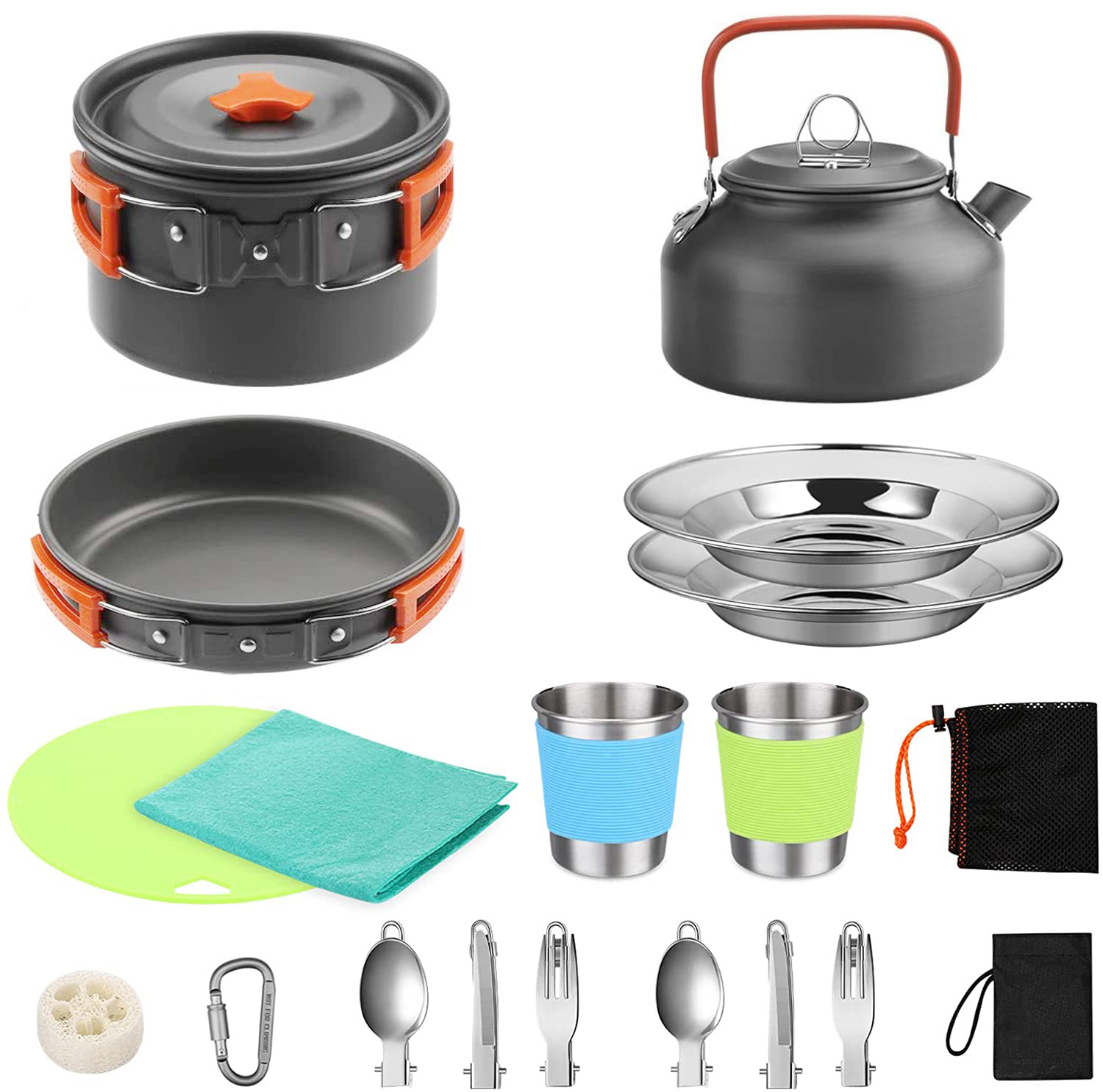 Outdoor Camping Cook Set with  - Camping Cooking Gear Set 评论和价格