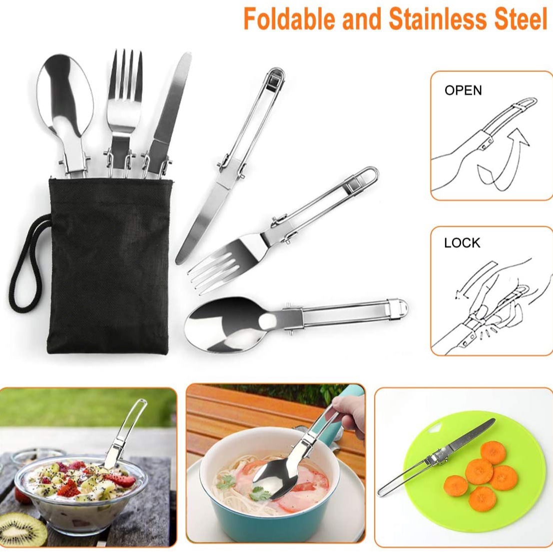 Outdoor Camping Cook Set with  - Camping Cooking Gear Set 评论和价格