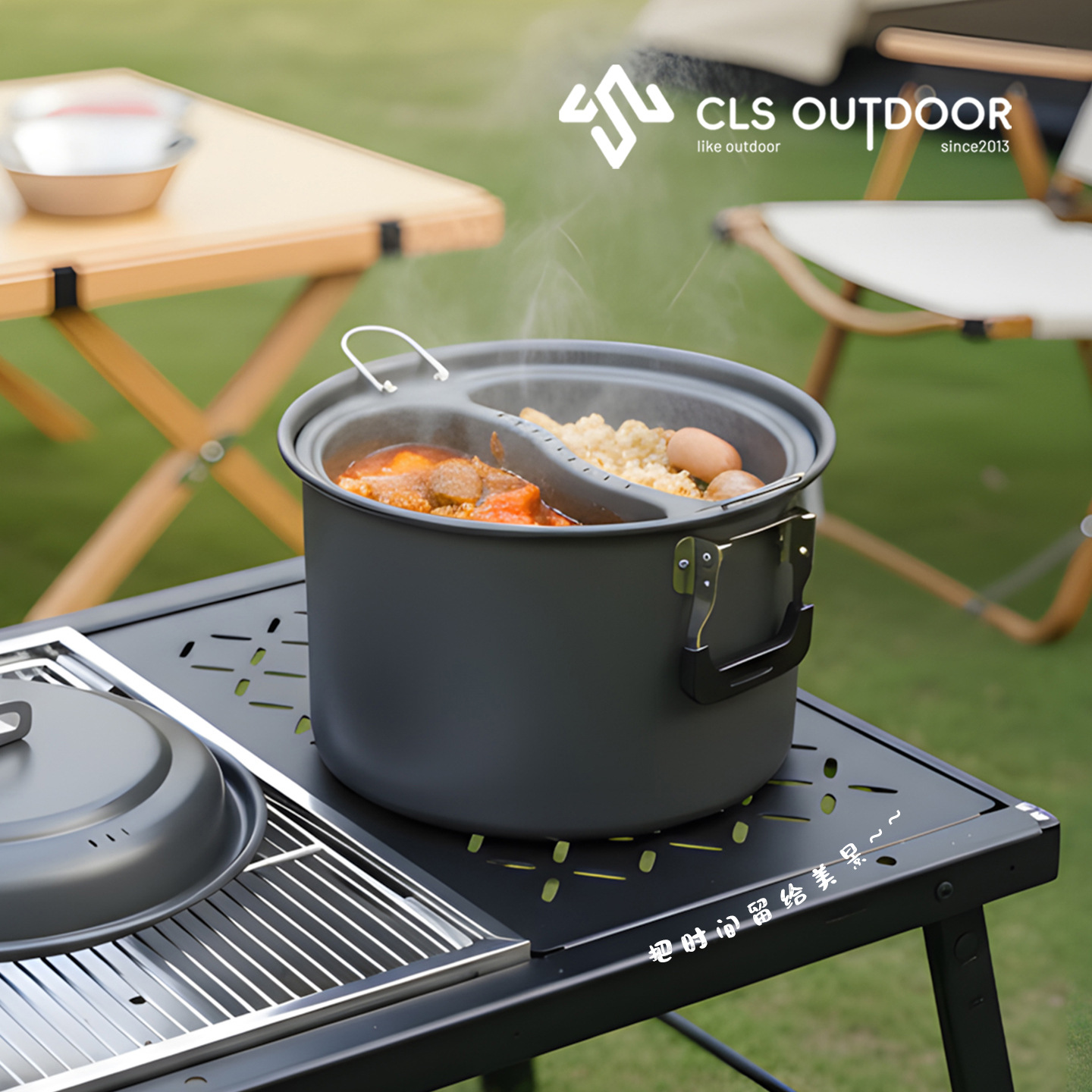 6.5L Large Capacity Mandarin D - Camping Cooking Pot Large 评论和价格
