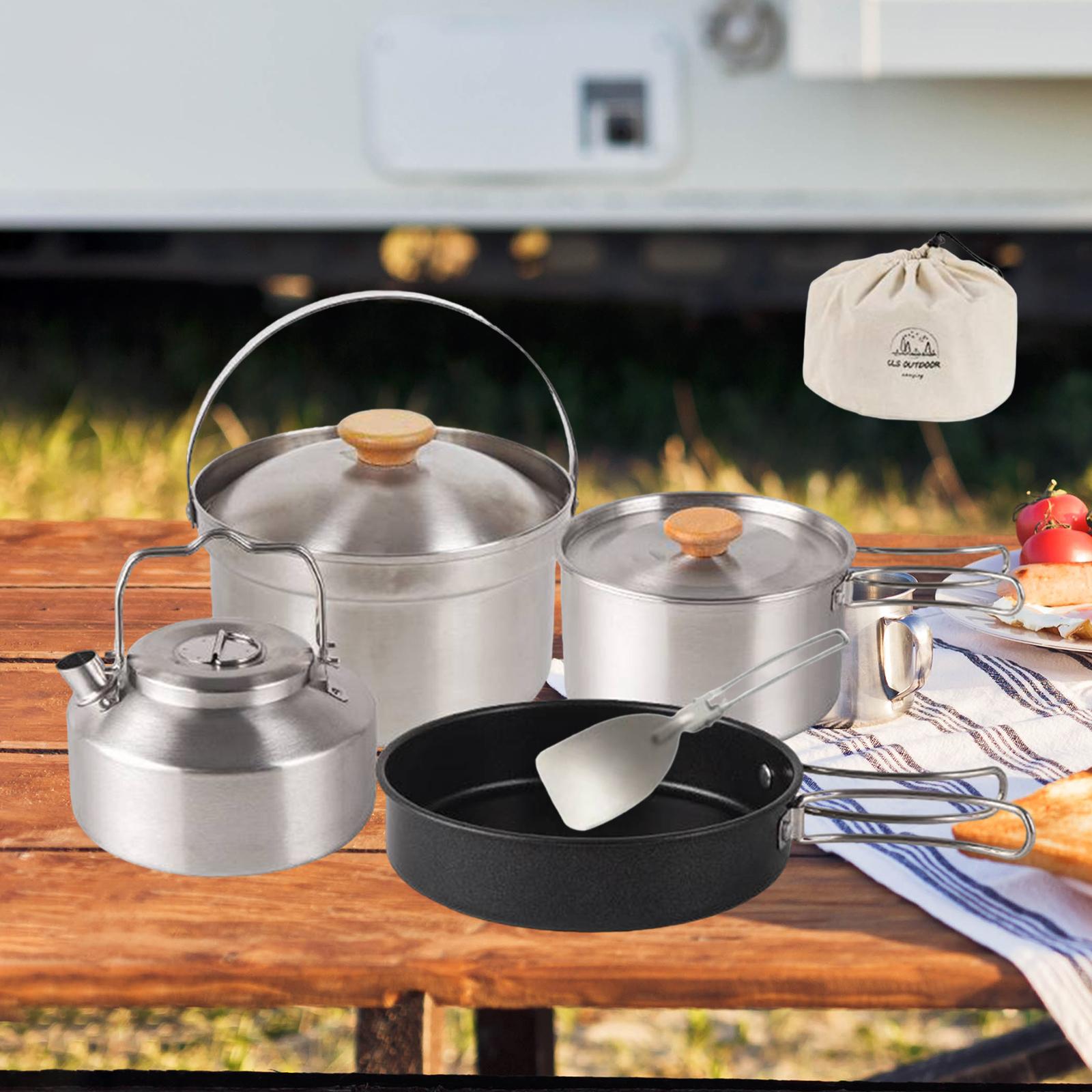 Camping Cookware Cook Gear Por - Camping Cooking Gear Set 评论和价格