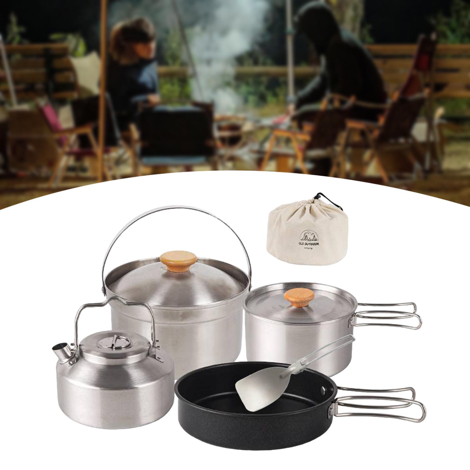 Camping Cookware Cook Gear Por - Camping Cooking Gear Set 评论和价格