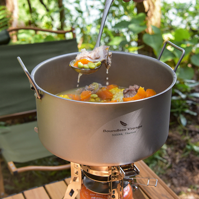 Boundless Voyage Titanium Pot  - Camping Cooking Pot Large 评论和价格