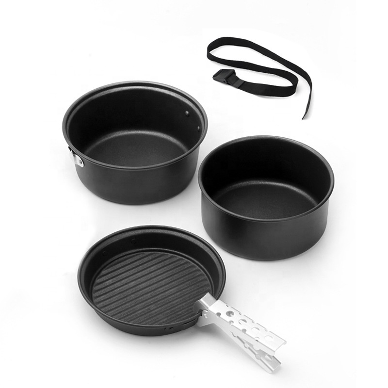 Outdoor Aluminum Camping Cookw - Camping Cooking Mess Kit 评论和价格