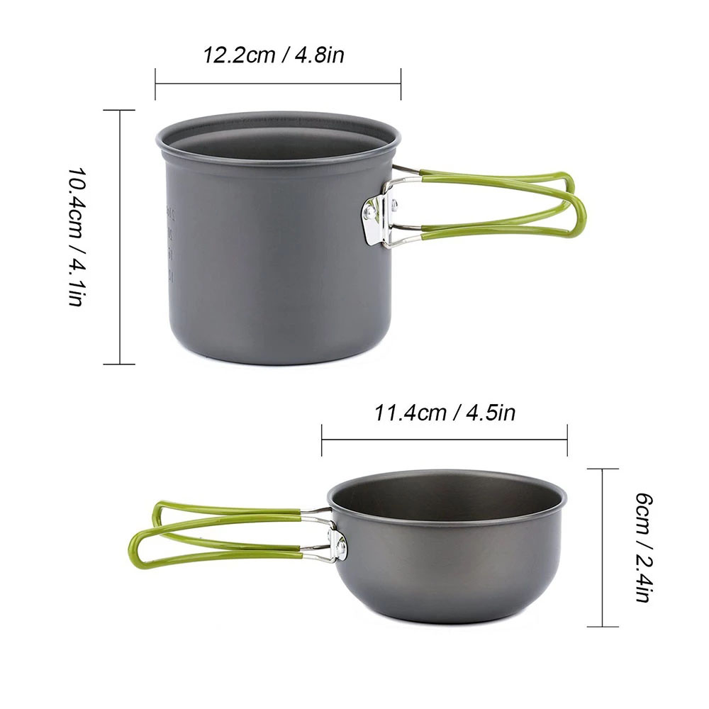 Camping Cookware Mess Kit Ultr - Camping Cooking Gear Set 评论和价格