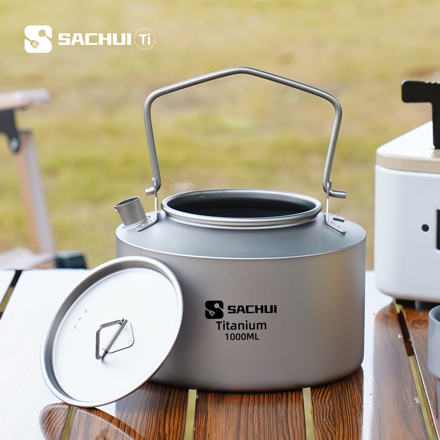 1000ML Pure Titanium Kettle Ou - Camping Cooking Equipment 评论和价格