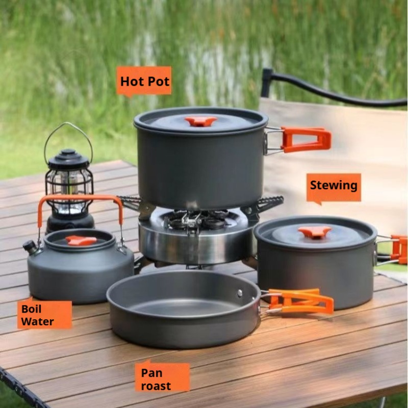 Portable Large Capacity Pot Co - Camping Cooking Pot Large 评论和价格