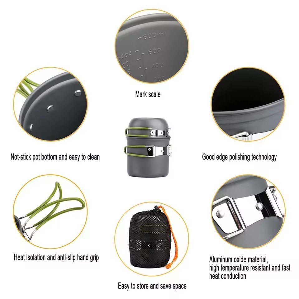 Ultralight Camping Cookware Me - Camping Cooking Mess Kit 评论和价格