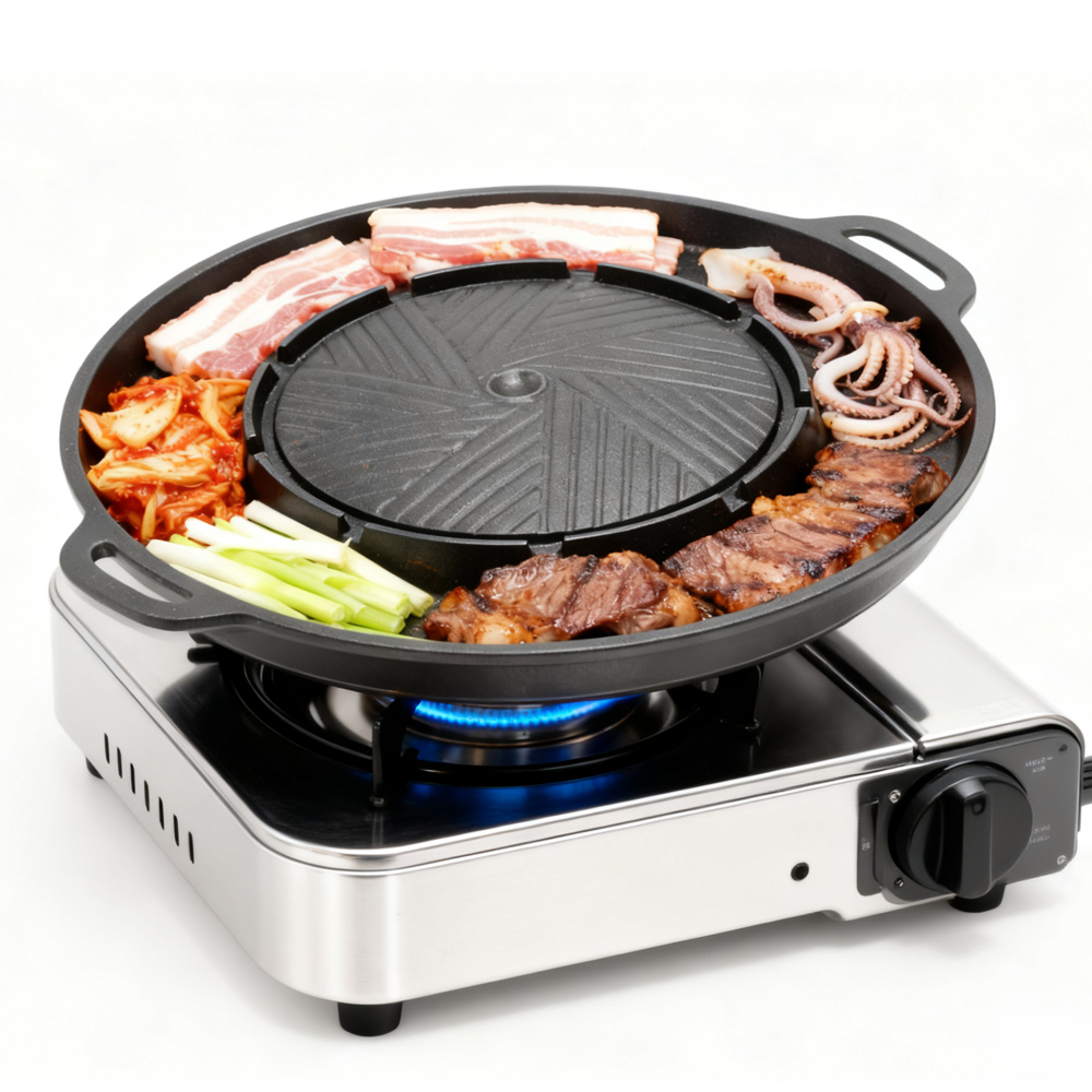 KOSUN Korean BBQ Grill Pan 2 i - Camping Cooking Portable 评论和价格