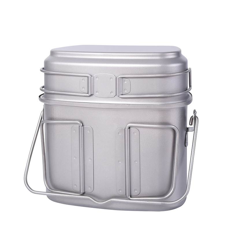 1.5L Outdoor Military Canteen  - Camping Cooking Mess Kit 评论和价格
