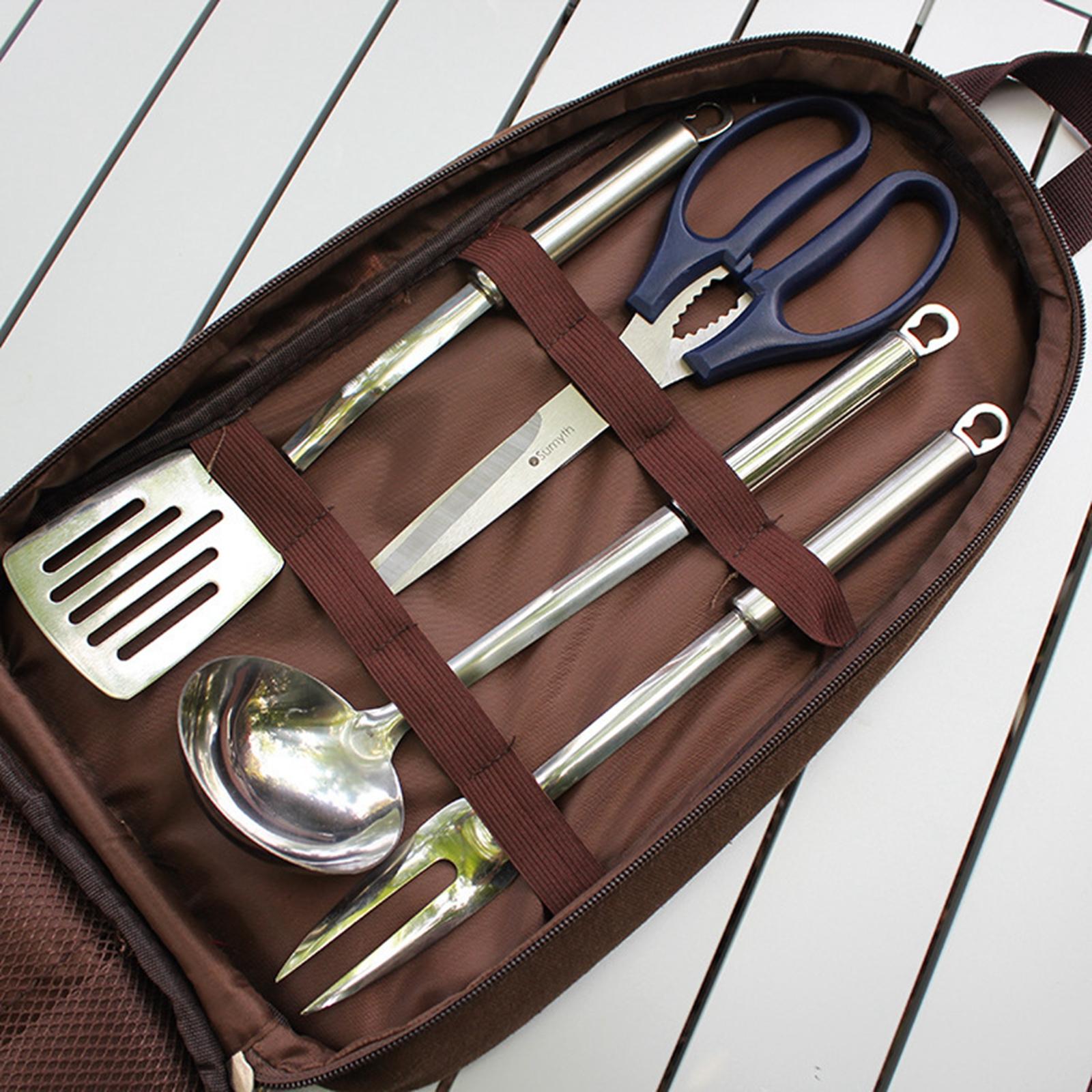 7pcs Camping Kitchen Utensil S - Camping Cooking Gear Set 评论和价格