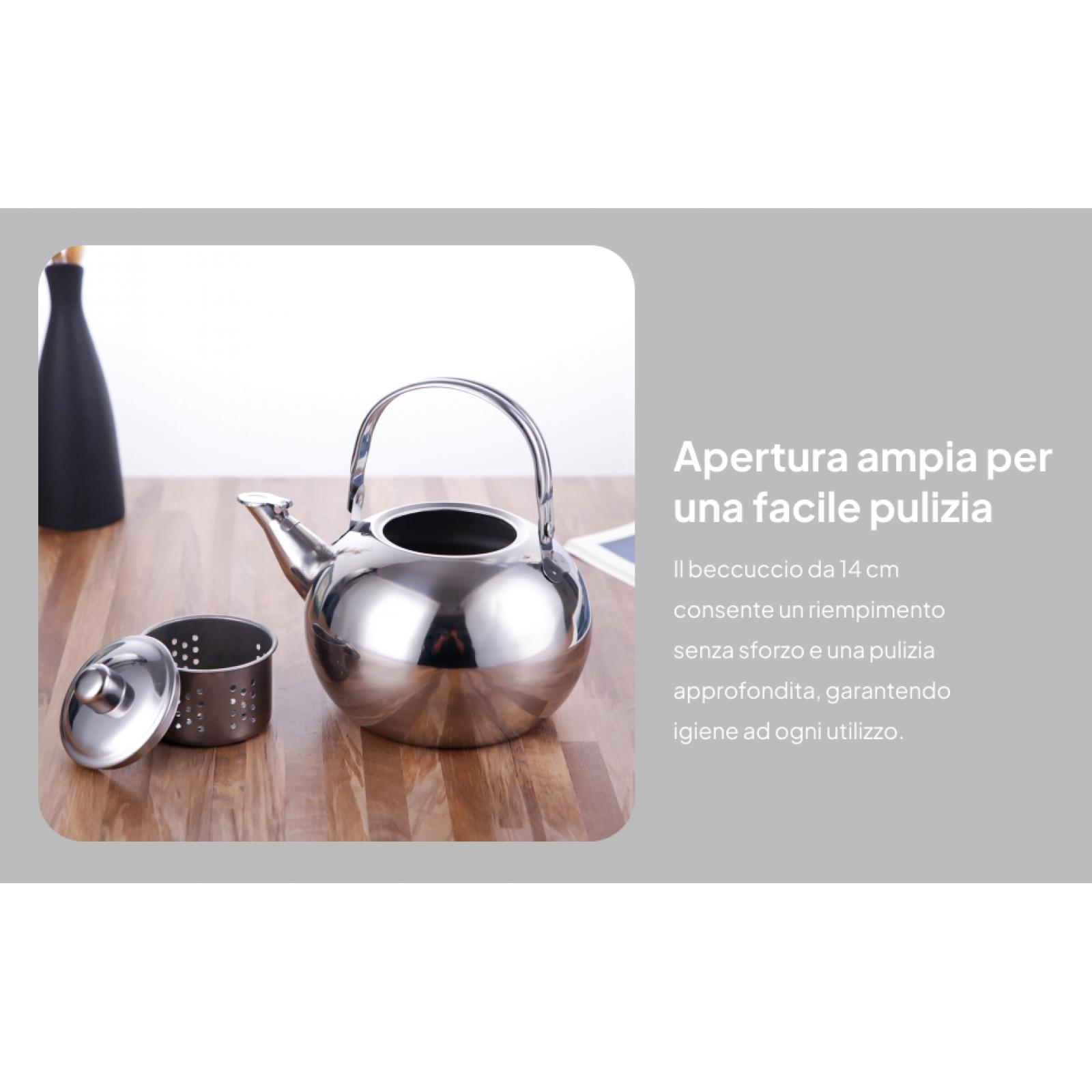 Stainless Steel Tea Pot with A - Camping Cooking Pot Large 评论和价格