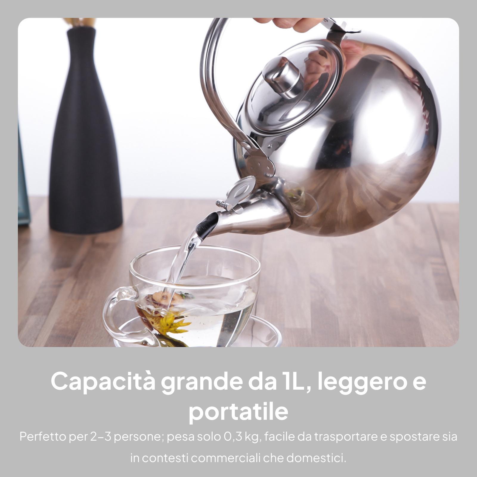 Stainless Steel Tea Pot with A - Camping Cooking Pot Large 评论和价格
