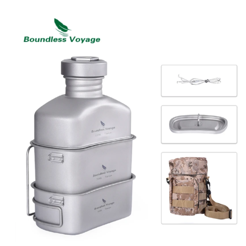 Boundless Voyage Titanium Cant - Camping Cooking Mess Kit 评论和价格