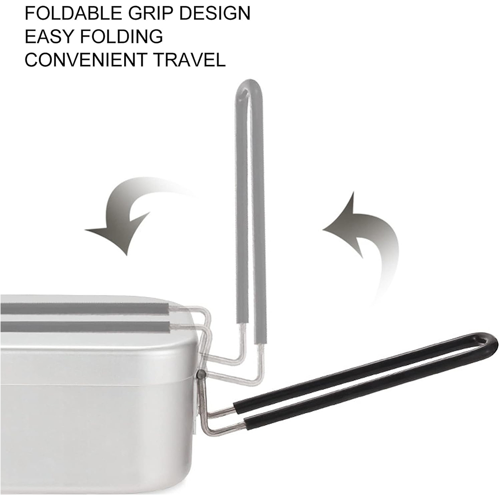 800ML Aluminum Lunch Boxes Out - Camping Cooking Equipment 评论和价格