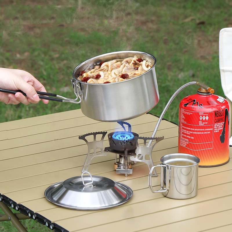 Hot Sale 304 Stainless Steel O - Camping Cooking Mess Kit 评论和价格