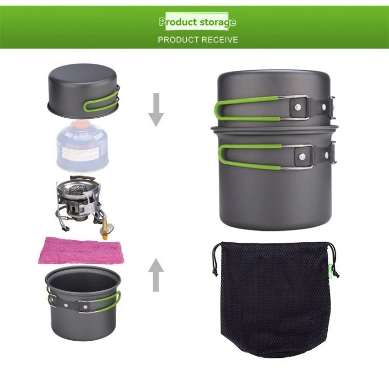 BRS-T15A Camping Cookware Mess - Camping Cooking Mess Kit 评论和价格