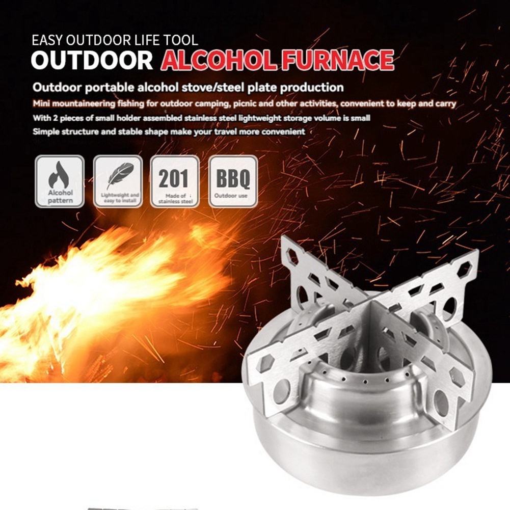 Portable Mini Alcohol Stove Cr - Camping Cooking Alcohol 评论和价格