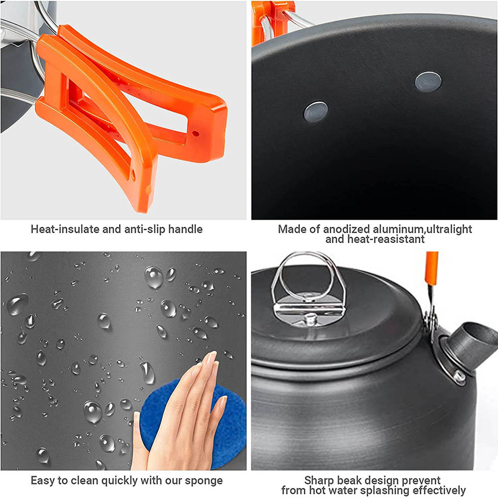 1pcs/1set Camping Cookware Kit - Camping Cooking Gear Set 评论和价格