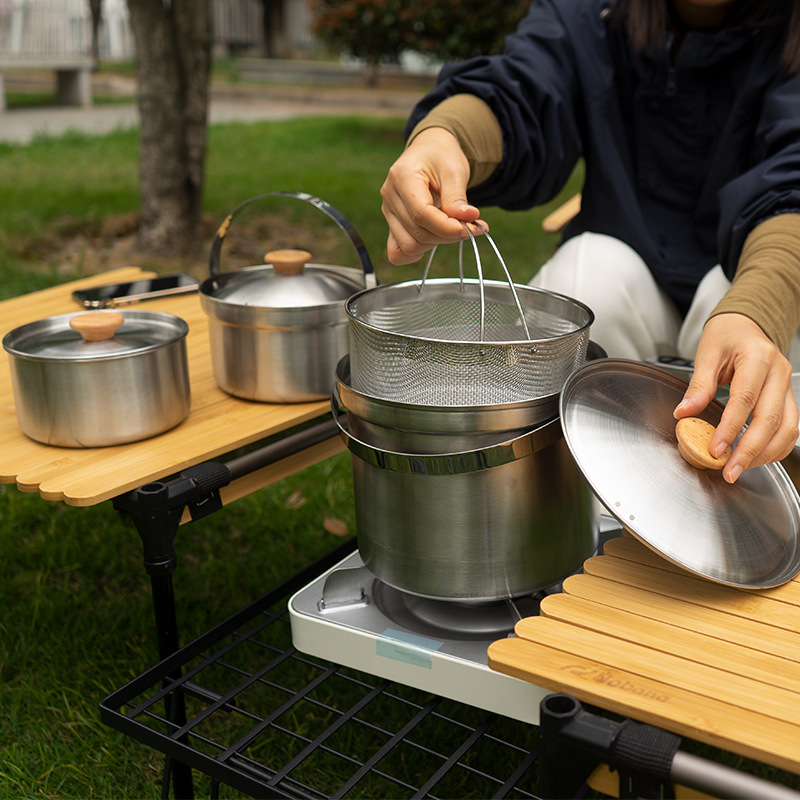 NOBANA Newest Outdoor Stainles - Camping Cooking Gear Set 评论和价格