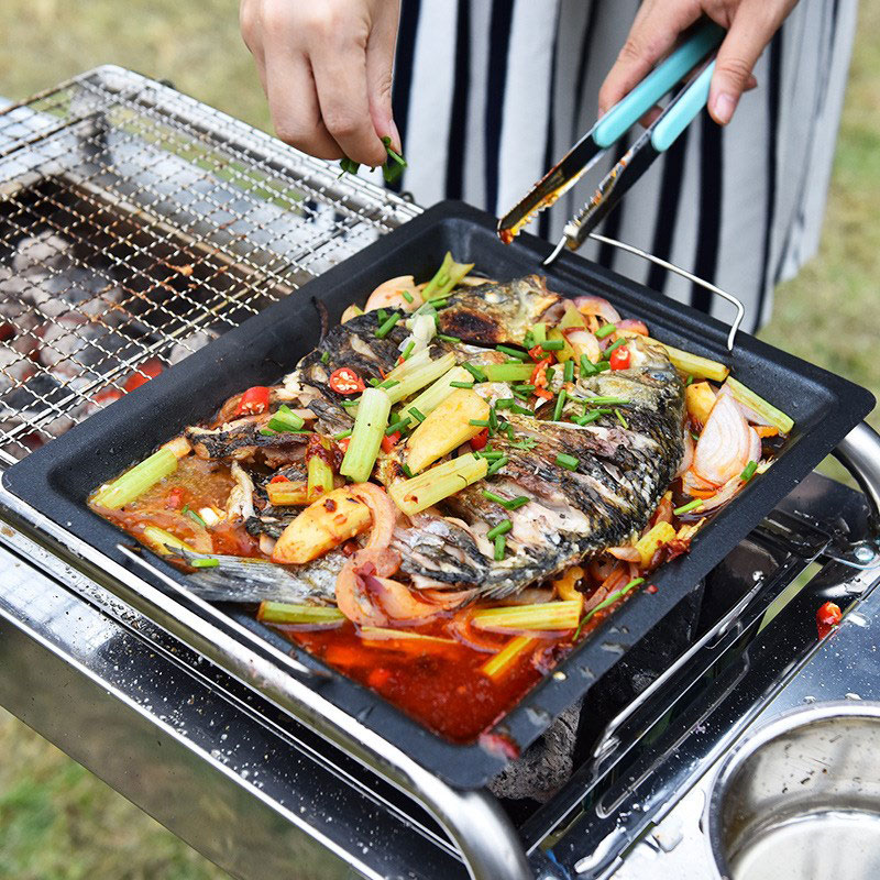 Outdoors Thick Square Grill Pa - Camping Cooking Equipment 评论和价格