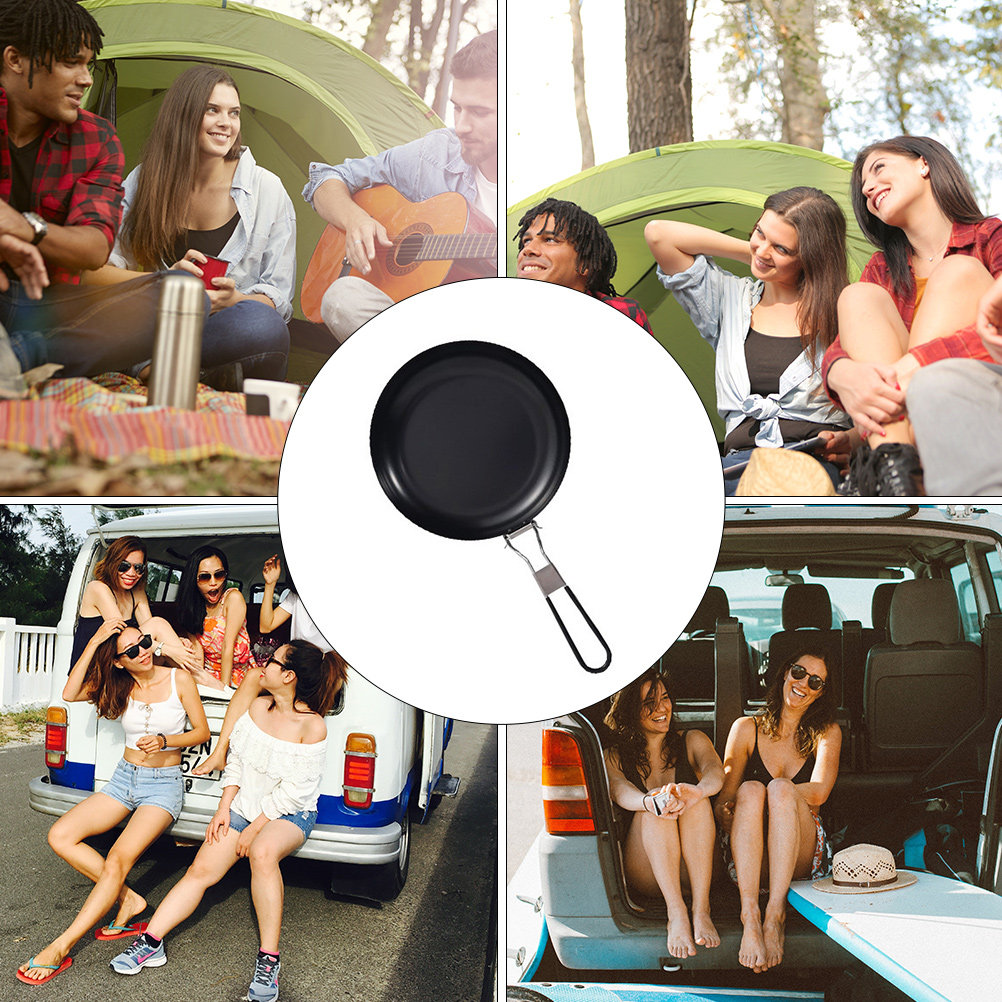 9 Inch Non-Stick Camping Fryin - Camping Cooking Portable 评论和价格
