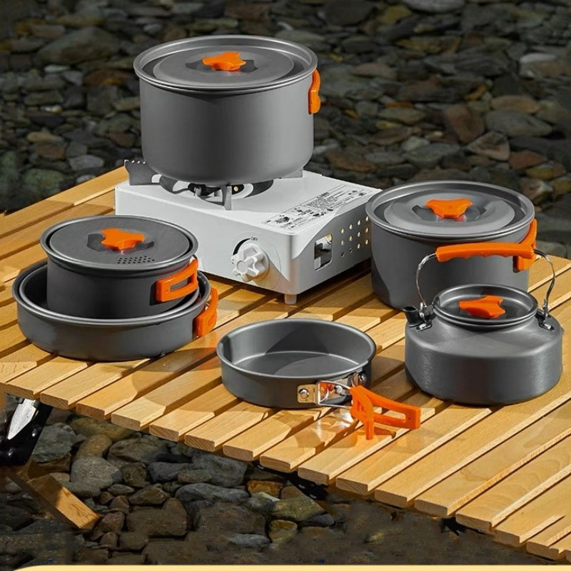 Camping Cooking Non-Stick Ligh - Camping Cooking Mess Kit 评论和价格