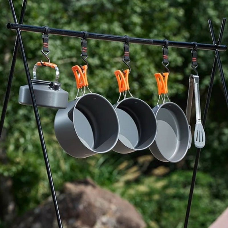 Camping Cooking Non-Stick Ligh - Camping Cooking Mess Kit 评论和价格