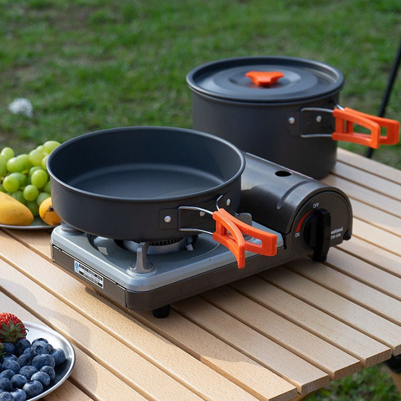 Camping Cooking Non-Stick Ligh - Camping Cooking Mess Kit 评论和价格