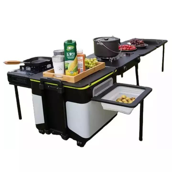 Multi-functional Integrated Be - Camping Cooking Bench 评论和价格