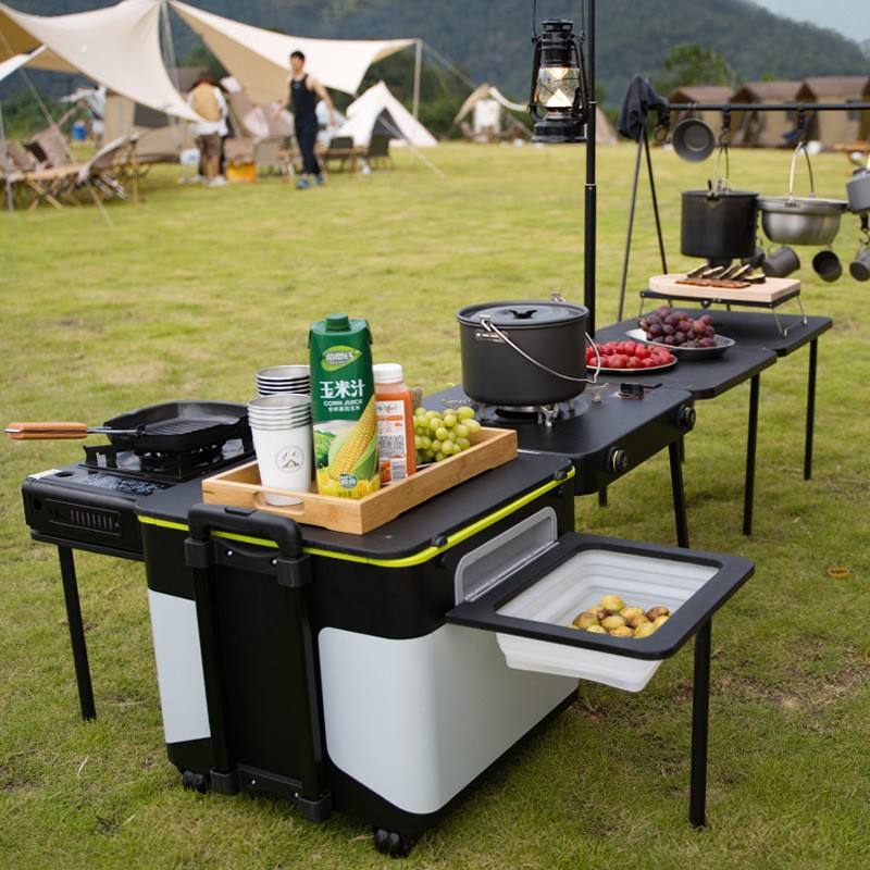 Multi-functional Integrated Be - Camping Cooking Bench 评论和价格