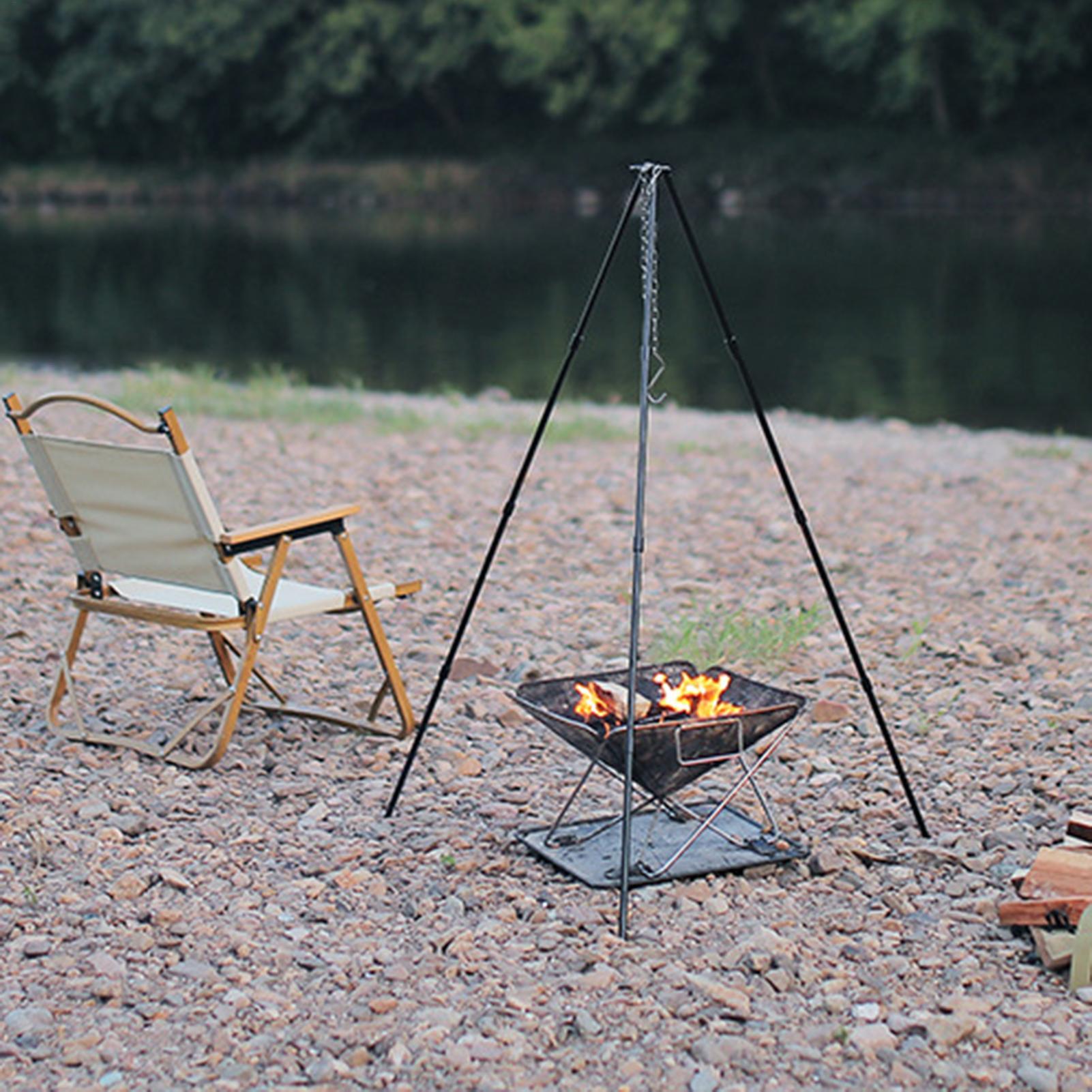 Outdoor Large Bonfire Tripod P - Camping Cooking Pot Large 评论和价格