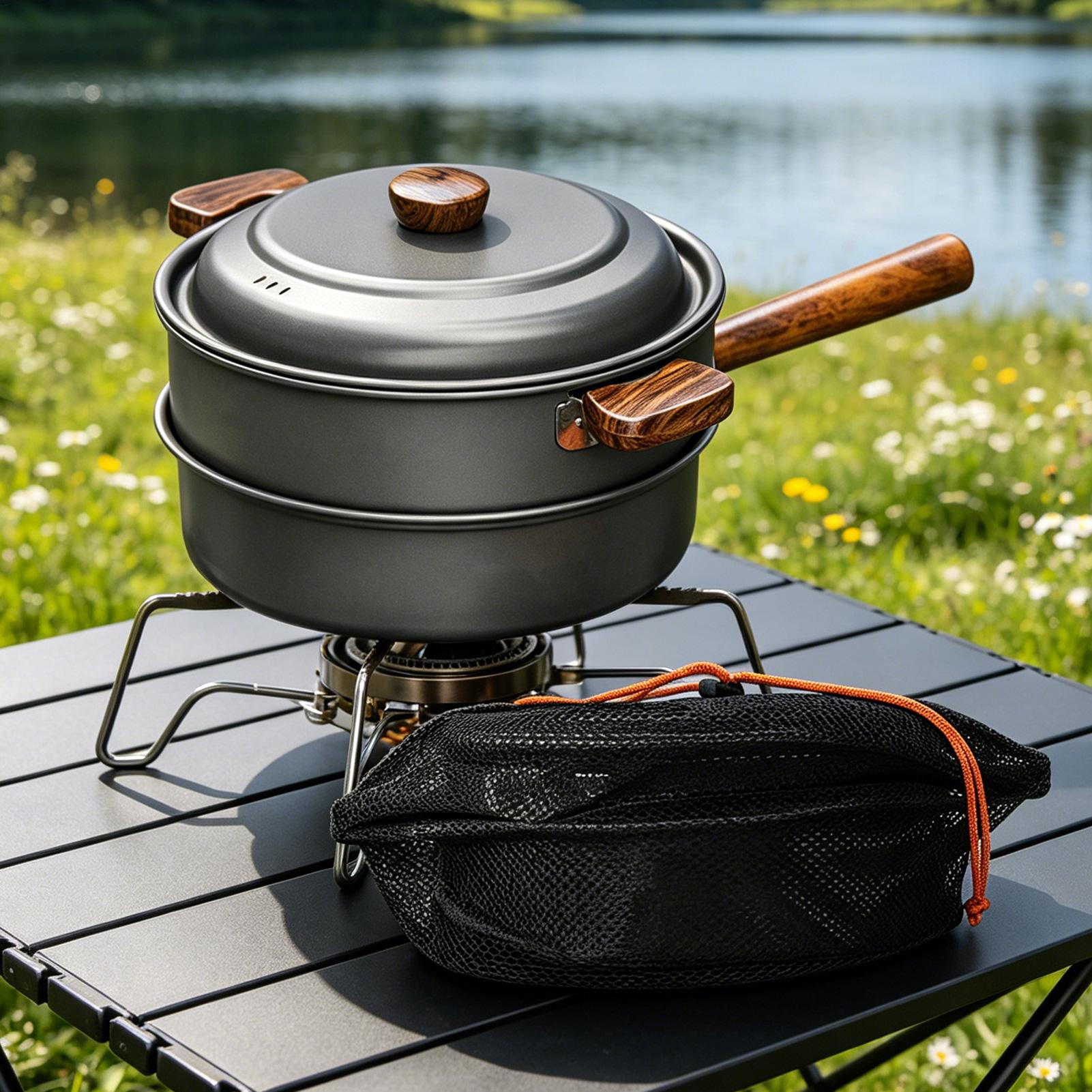 Camping Pot Portable Large Lig - Camping Cooking Pot Large 评论和价格