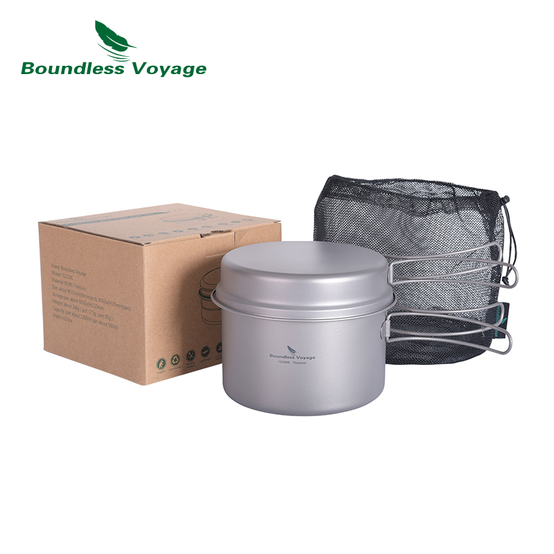 Boundless Voyage Titanium Pot  - Camping Cooking Mess Kit 评论和价格