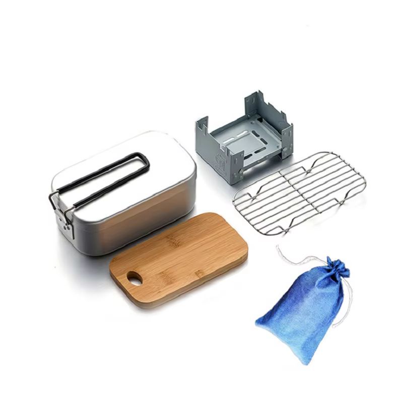 Outdoor Aluminium Mess Kit, St - Camping Cooking Mess Kit 评论和价格