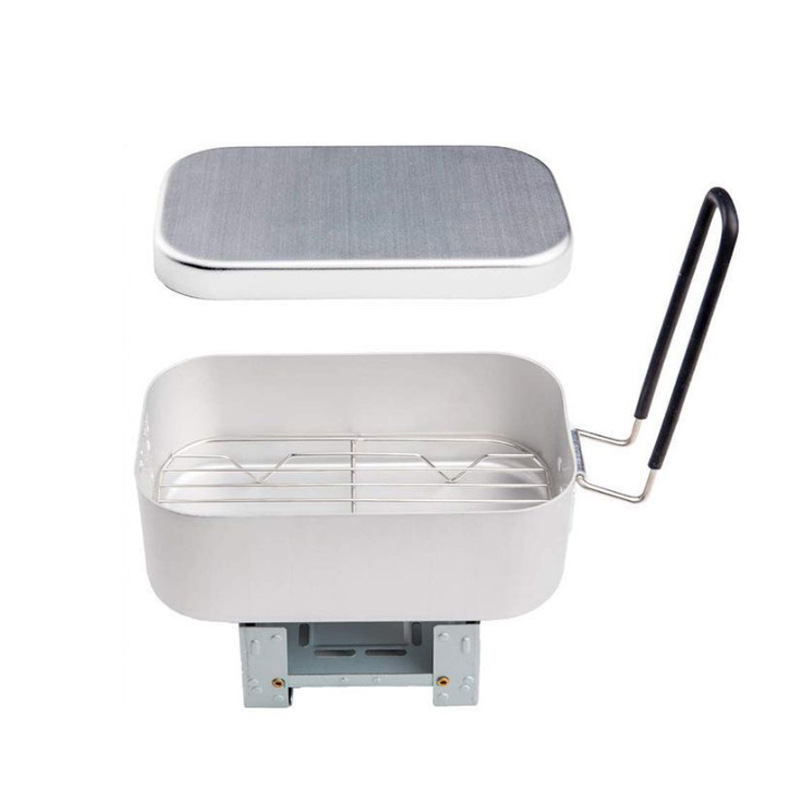 Outdoor Aluminium Mess Kit, St - Camping Cooking Mess Kit 评论和价格