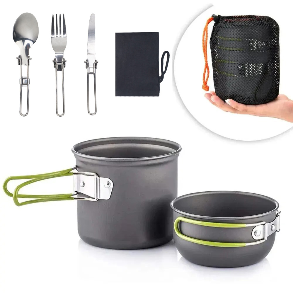 Camping Cookware Mess Kit Ultr - Camping Cooking Mess Kit 评论和价格