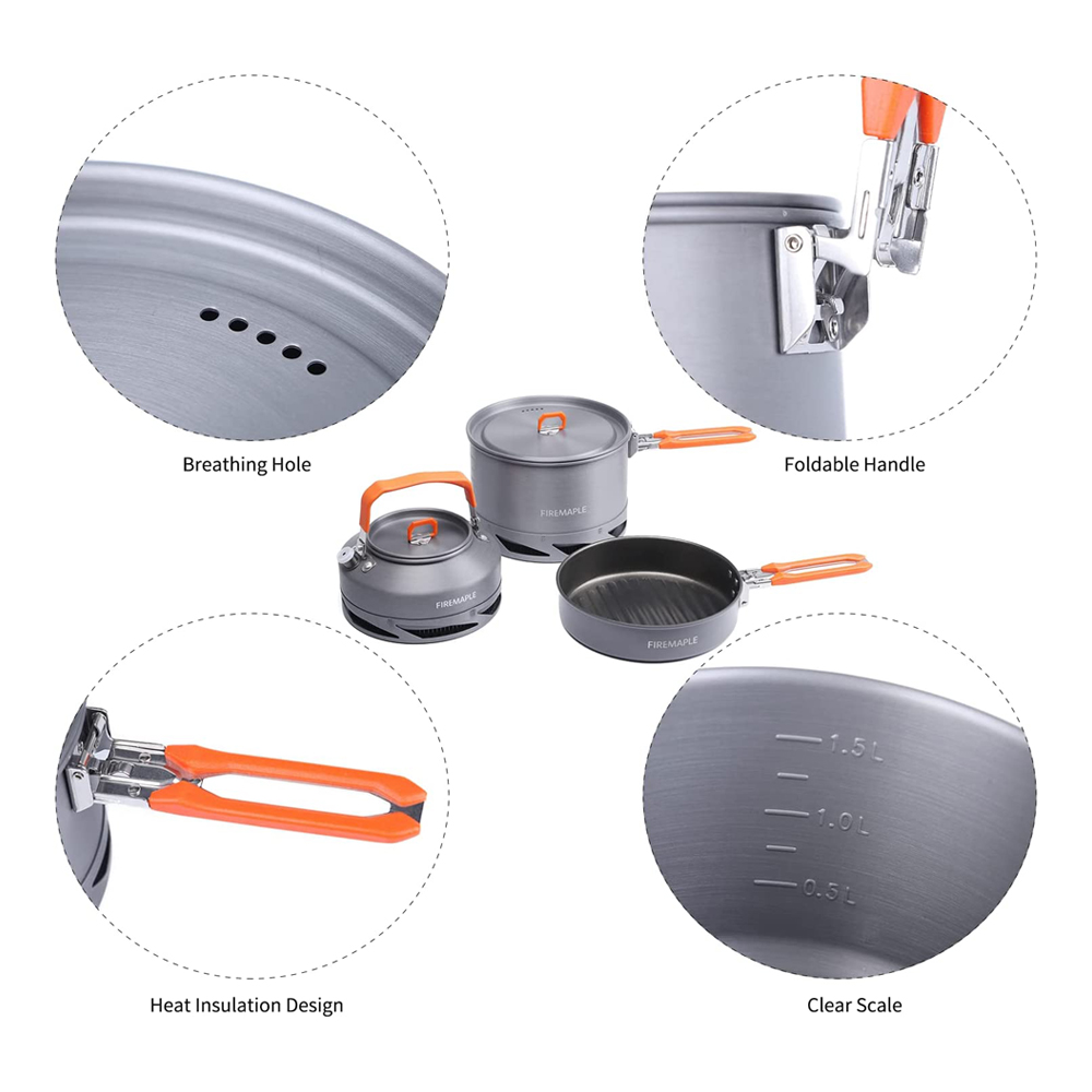 Fire Maple Camping Cookware Ut - Camping Cooking Gear Set 评论和价格