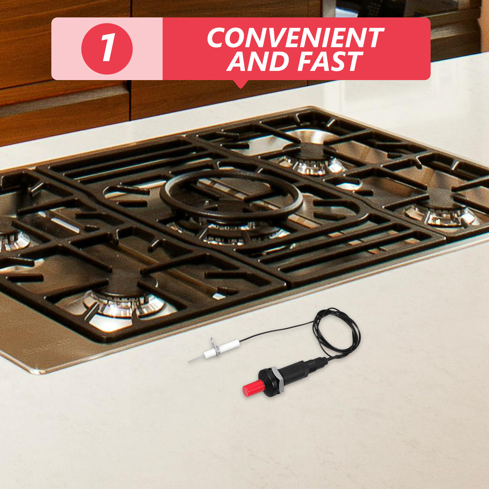 Quick Easy Ignition Push Butto - Camping Cooking Electric 评论和价格