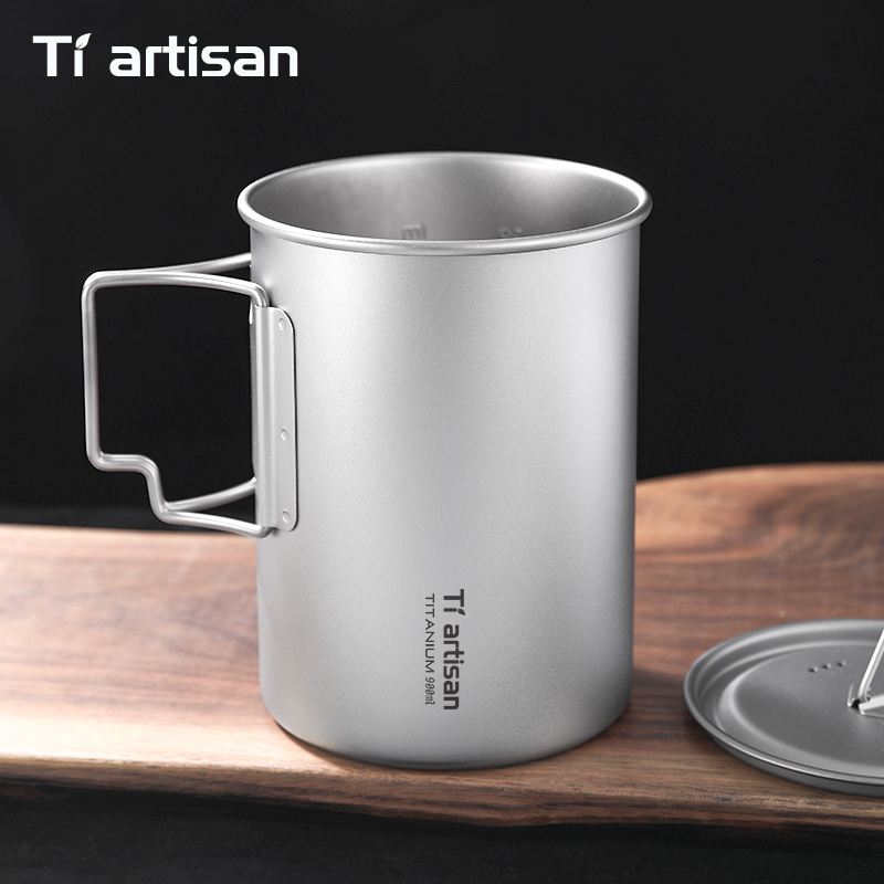 Tiartisan 750ml/ 900ml Titaniu - Camping Cooking Pot Large 评论和价格