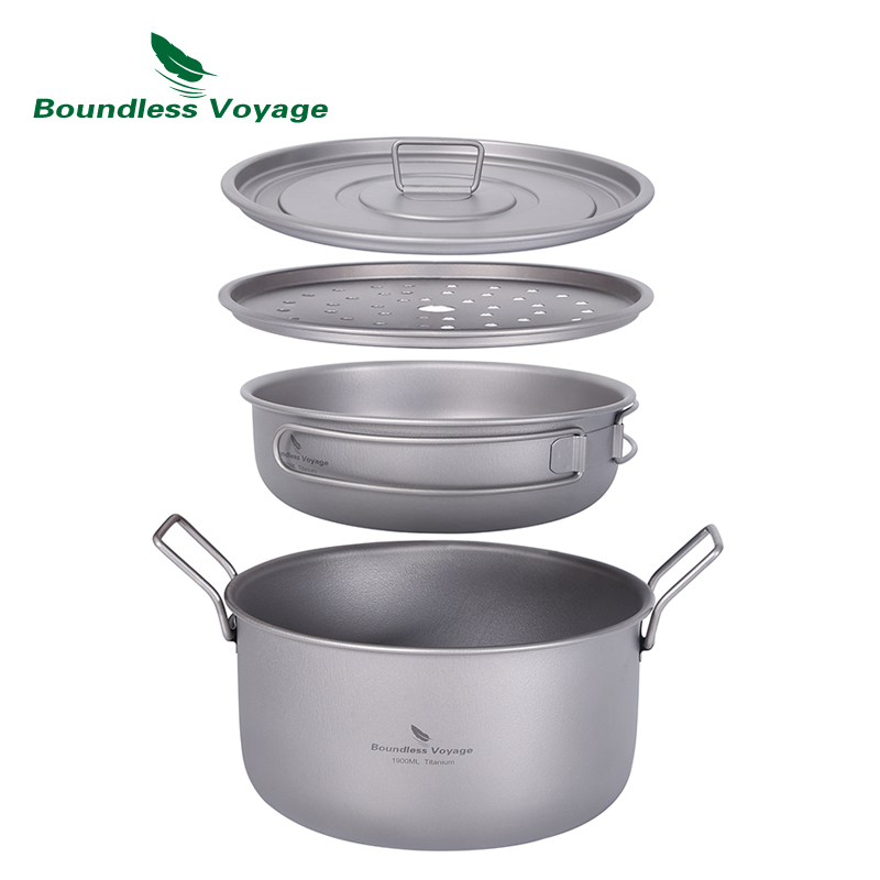 Boundless Voyage Camping Cooki - Camping Cooking Gear Set 评论和价格