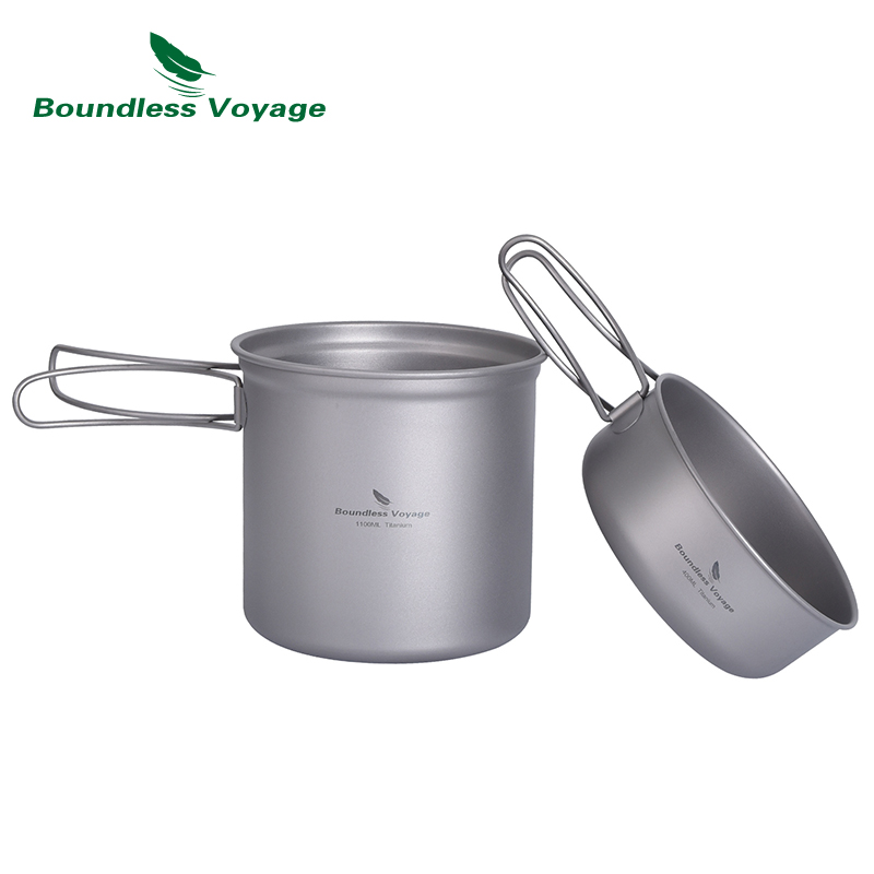 Boundless Voyage Titanium Pot  - Camping Cooking Mess Kit 评论和价格