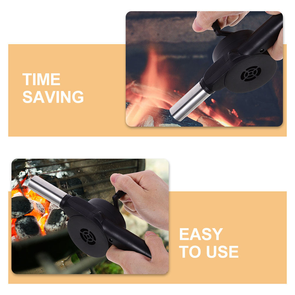 Manual Blower Black Hand Crank - Camping Cooking Portable 评论和价格